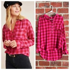 Anthropologie size XS Isadora Button Back shirt - Pink
